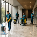 Pisos corporativos de alto padrão: como evitar desgaste, manchas e perda de brilho sem elevar o custo de manutenção